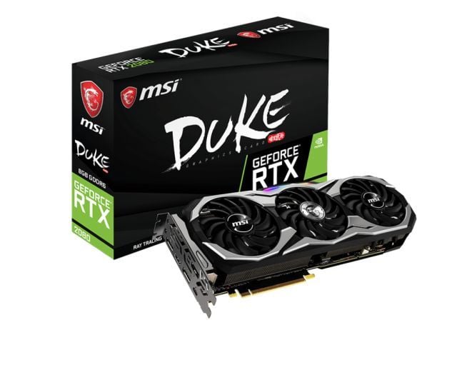 MSI VGA GeForce RTX 2080 DUKE 8G OC RTX2080 8GB GDDR6 DX12 PCIE 3.0 x16 (1xHDMI 3xDP 1xUSB-C)