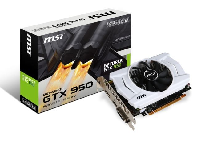 MSI VGA GTX 950 2GD5 OCV2 GTX950 2GB GDDR5 128b DX12 PCIE 3.0 x16 (1xDVI 1xHDMI 1xDP)