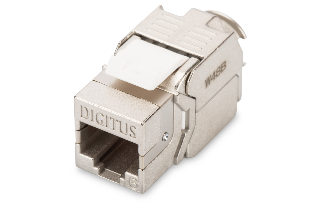 DIGITUS DN-93612-1 CAT6 KEYSTONE JACK ZIRHLI 250 MHz ACC. ISO/IEC 11801:2002 AM2:2009/09 ALETSİZ SONLANDIRMA ÖZELLİĞİ