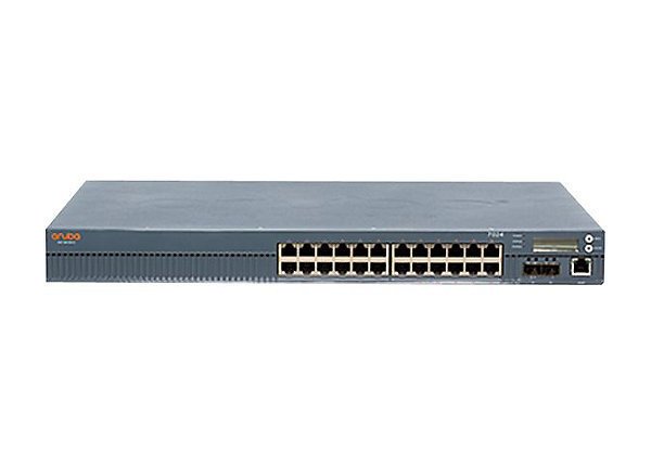 Aruba 7024 (RW) 24-port 400W PoE+ 10G BASE-X SFP+ 32 AP and 2K Clients Controller