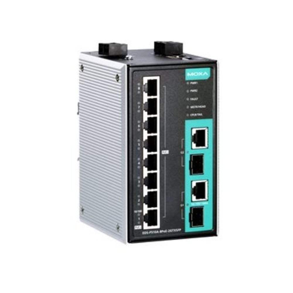 Moxa EDS-P510A-8POE-2GTXSFP-T 8+2G Gigabit PoE+ Switch