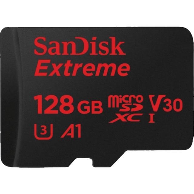 128GB MICRO SD EXTREME SANDISK SDSQXAF-128G-GN6AA 128GB 100MB/S FOR ACTION SPORTS CAMERAS