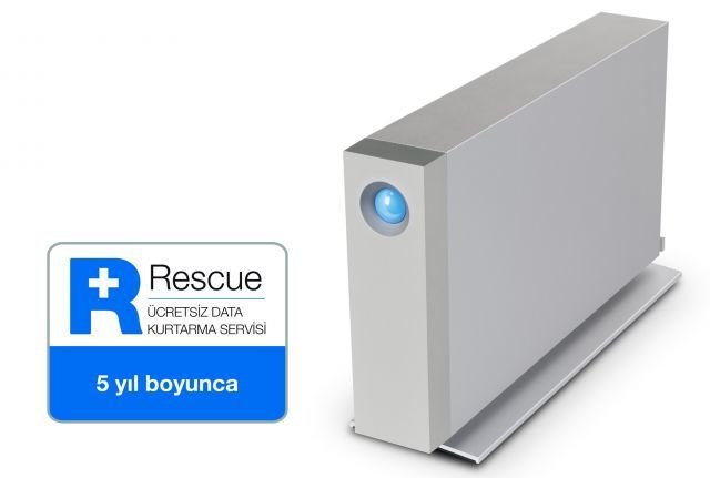 10TB LACIE 3.5 INC STFY10000400 D2 2X THUNDERBOLT3 & 1X USB 3.1 7200RPM 256MB D2 TAŞINABİLİR DİSK,5 YIL DATA KURTARMA SERVİSİ