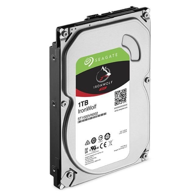 SEAGATE IRONWOLF 3.5 1TB SATA 3.0 64MB 180MB/S 5900RPM 180TB/YİL ISYÜKÜ 7/24 NAS DİSK ST1000VN002