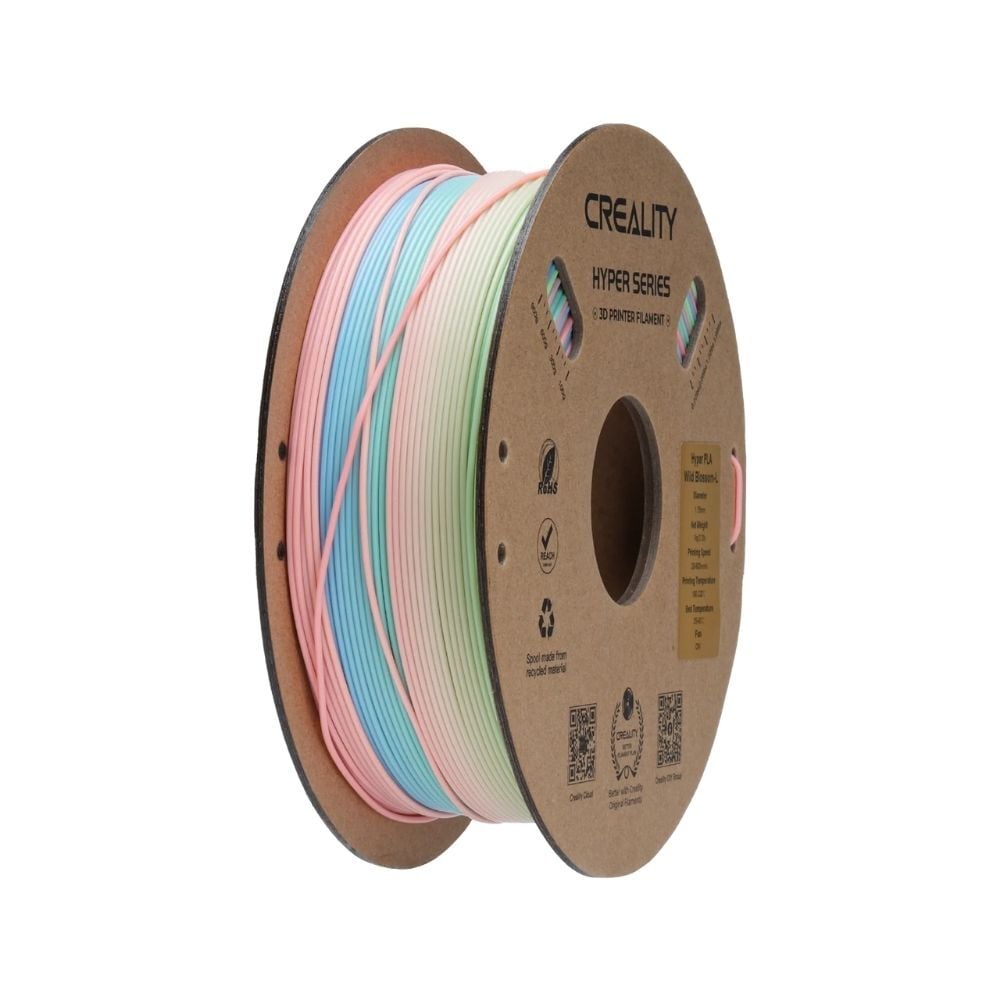 Creality 3301010426 Hyper PLA 1.75mm 1kg Gökkuşağı Rainbow Wild Blossom Long Filament