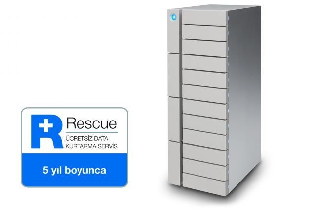 48TB LACIE STFJ48000400 12BIG 2X THUNDERBOLT3 + USB 3.1 RAID 0/1/5/6/10/50/60 HARİCİ DİSK, 5 YIL DATA KURTARMA SERVİSİ
