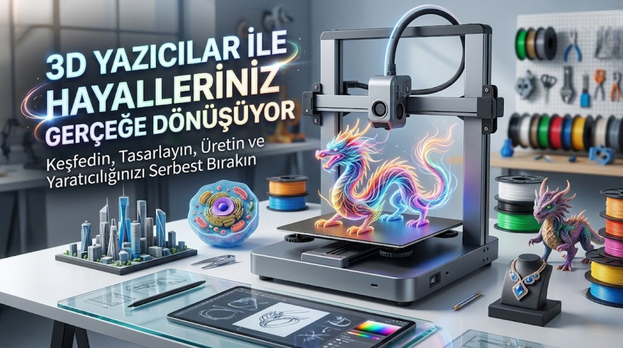 3D Yazıcılar ile Hayalleriniz Gerçeğe Dönüşüyor