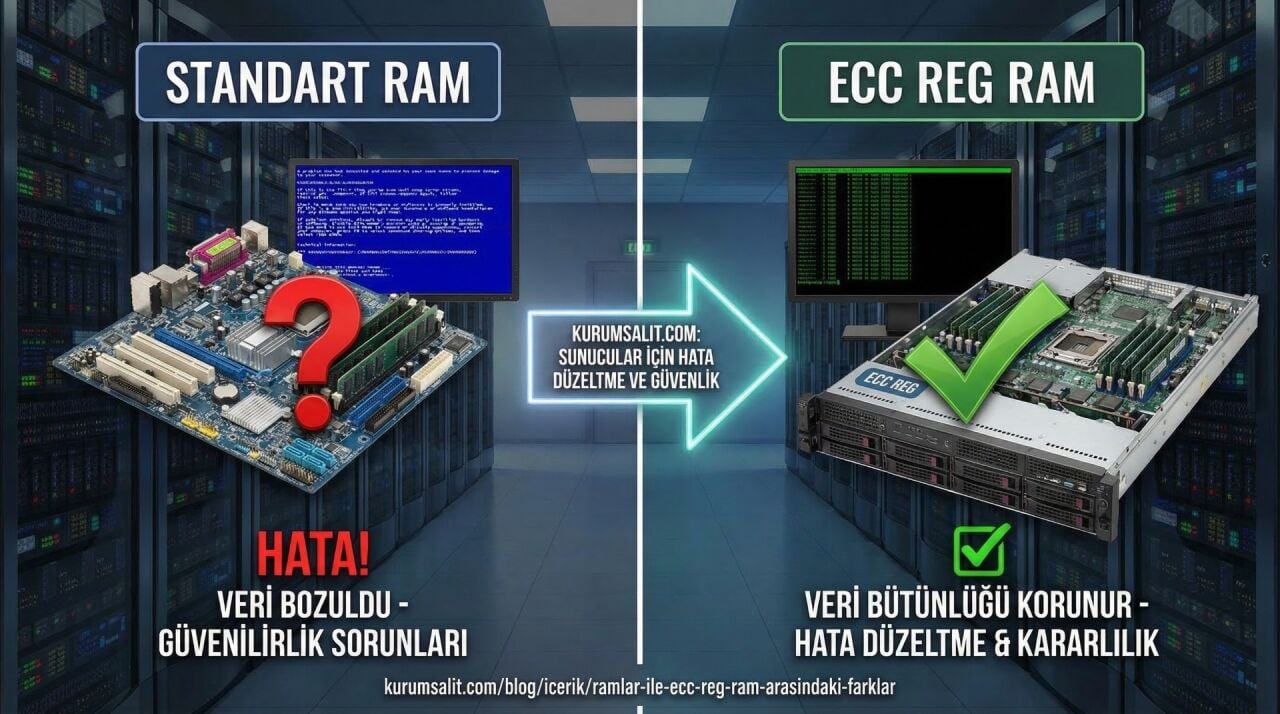 Ramlar ile Ecc Reg Ram Arasındaki Farklar