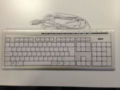D-S-EXPER KB220E ULTRA FLAT KLAVYE PEARL WHITE