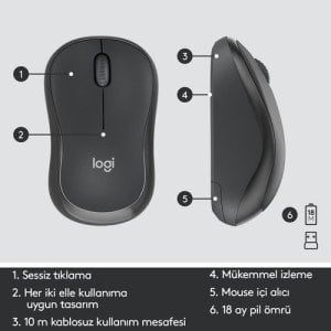LOGITECH MK295 KlavyeMouse Set Kablosuz