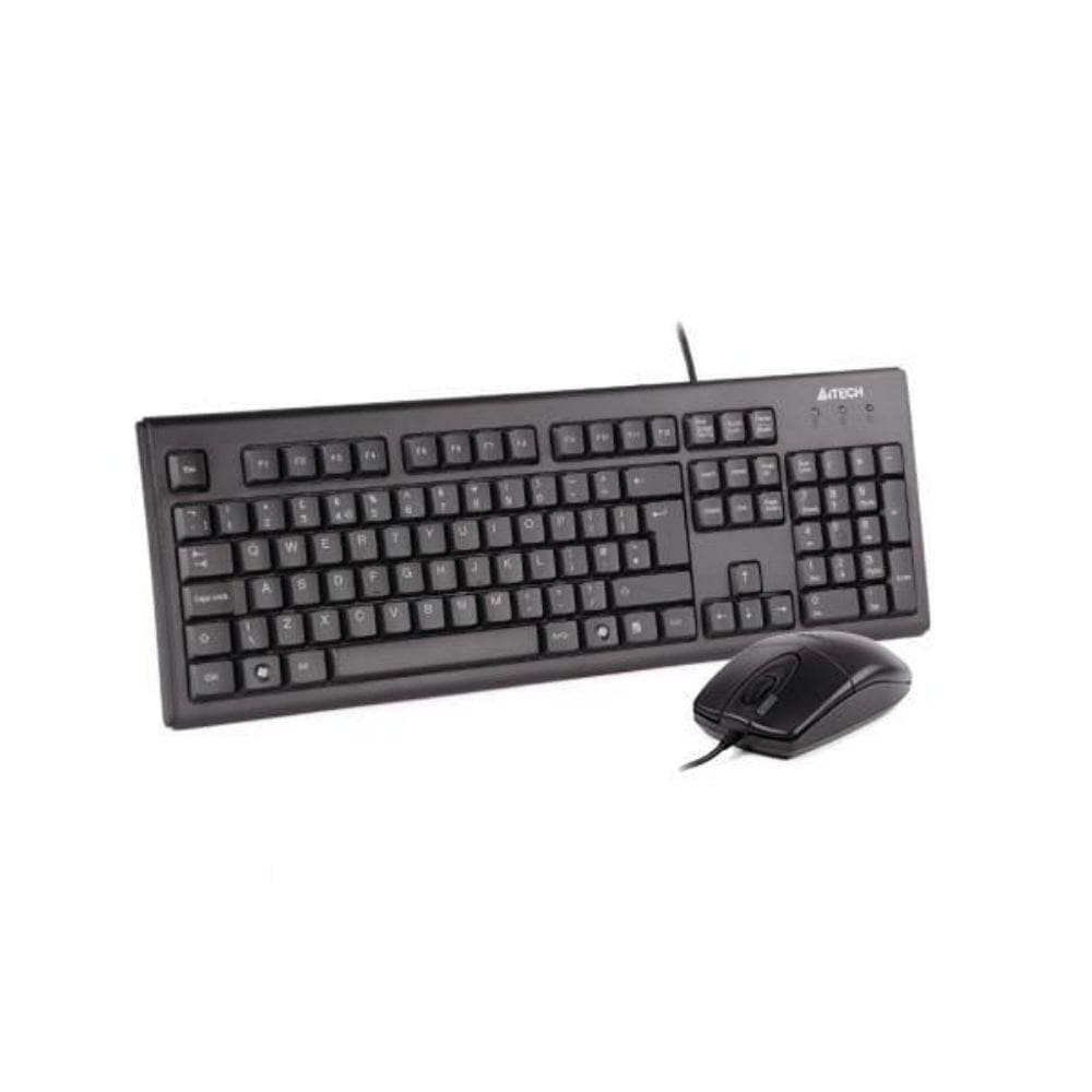 A4 Tech KM-72620U USB Q Siyah Kablolu Klavye Mouse Seti