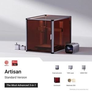 Snapmaker Artisan 3-in-1 Lazer CNC 3D Yazıcı (Kabinli)