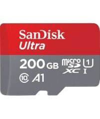 Ultra Android microSDXC 200GB + SD Adapter + Memory Zone App 100MB/s A1 Class 10 UHS-I