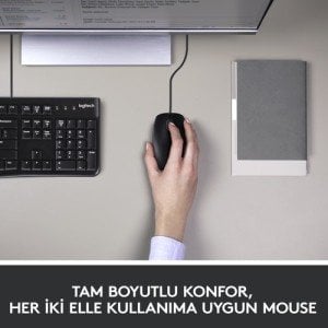 LOGITECH MK120 KLAVYE MOUSE SET Q TR SİYAH