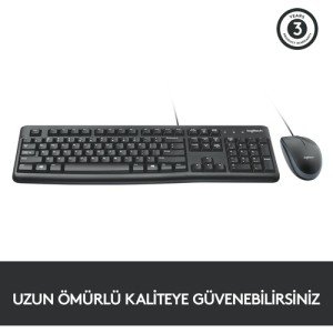 LOGITECH MK120 KLAVYE MOUSE SET Q TR SİYAH
