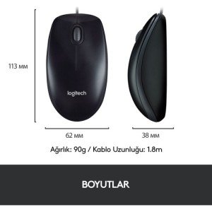 LOGITECH MK120 KLAVYE MOUSE SET Q TR SİYAH