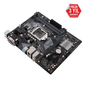 ASUS PRIME H310M-K R2.0 INTEL H310 LGA1151 DVI DSUB USB3.1 MATX WIN7+WIN10 DESTEKLİ