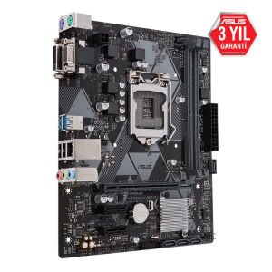 ASUS PRIME H310M-K R2.0 INTEL H310 LGA1151 DVI DSUB USB3.1 MATX WIN7+WIN10 DESTEKLİ