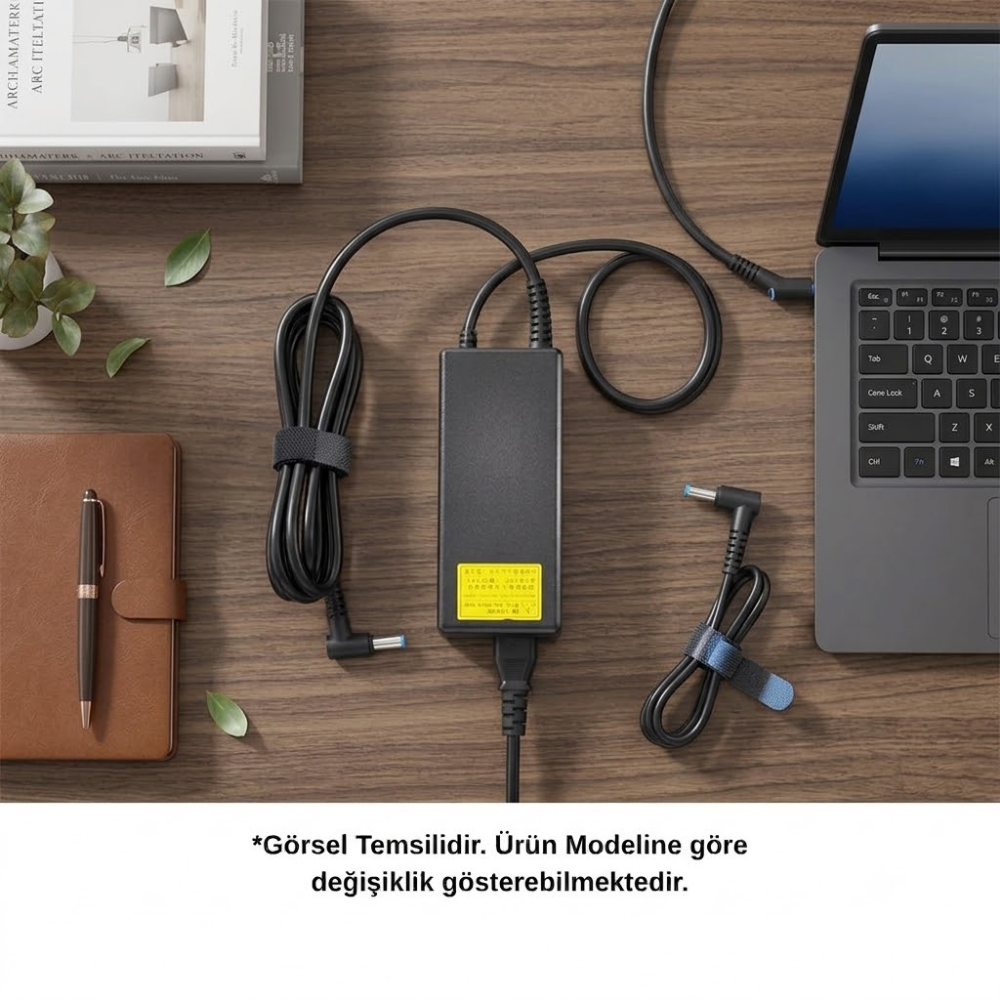 HP 19.5V 3.33A 65W 4.5x3.0 Adaptör Şarj Aleti — Geniş Uyumluluk ve Kolay Taşınabilirlik