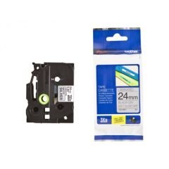 BROTHER P-TOUCH TZE-SM951 24MM MAT GÜMÜŞ ÜZERİ SİYAH GÜÇLÜ YAPIŞKANLI ETİKET