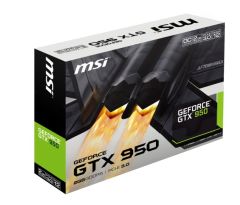 MSI VGA GTX 950 2GD5 OCV2 GTX950 2GB GDDR5 128b DX12 PCIE 3.0 x16 (1xDVI 1xHDMI 1xDP)