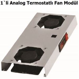 1 Lİ ANALOG TERMOSTALI FAN MODÜLÜ
