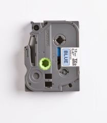 BROTHER P-TOUCH TZE-531 TZE-TAPE 12MM MAVİ ÜZERİNE SİYAH LAMİNASYONLU ETİKET