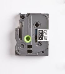 BROTHER P-TOUCH TZE-335 TZE-TAPE 12MM SİYAH ÜZERİNE BEYAZ LAMİNASYONLU ETİKET