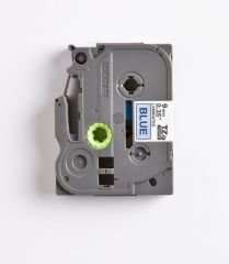 BROTHER P-TOUCH TZE-521 TZE-TAPE 9MM MAVİ ÜZERİNE SİYAH LAMİNASYONLU ETİKET