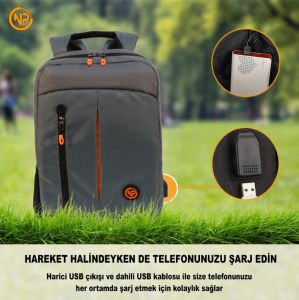 NPO CITYLIFE SMART CL01G  NOTEBOOK SIRT ÇANTASI GRİ