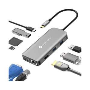 Novoo NVHUBSN09PLX 9in1 Alüminyum Type-C Çoklayıcı Hub