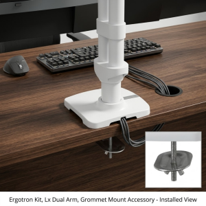 Ergotron Kit, Lx Dual Arm, Grommet Mount Accessory