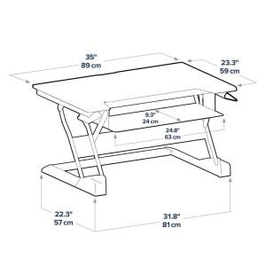 Ergotron WorkFit-T 33-397-062 Beyaz Oturmalı Masaüstü Bilgisayar Standı