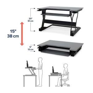 Ergotron WorkFit-T 33-397-062 Beyaz Oturmalı Masaüstü Bilgisayar Standı