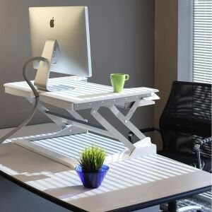 Ergotron WorkFit-T 33-397-062 Beyaz Oturmalı Masaüstü Bilgisayar Standı