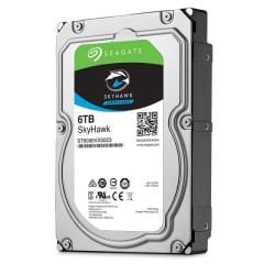SEAGATE SKYHAWK 3.5 6TB SATA 3.0 256MB 195MB/S RV SENSÖR 7200RPM 64HD KAMERA 180TB/YİL ISYÜKÜ 7/24 GÜVENLİK DİSK  ST6000VX0023