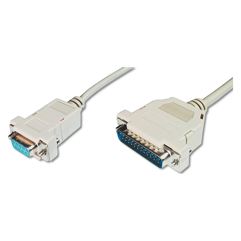 Digitus AK-580105-030 D-SUB25 Erkek D89 Dişi 3 Metre Yazıcı Kablosu