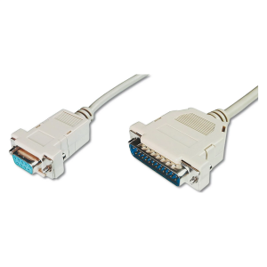 Digitus AK-580105-030 D-SUB25 Erkek D89 Dişi 3 Metre Yazıcı Kablosu