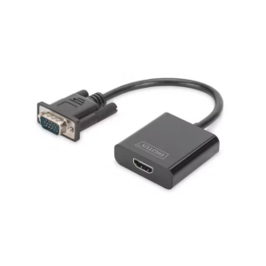 Digitus DA-70473 15cm Kablolu VGA - HDMI Çevirici
