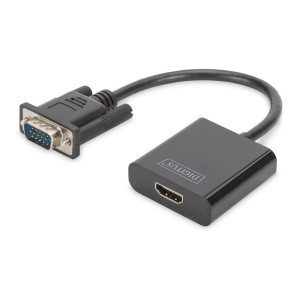 Digitus DA-70473 15cm Kablolu VGA - HDMI Çevirici