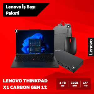 Lenovo X1 Carbon Notebook İşbaşı Paketi