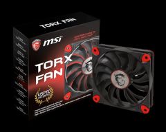 MSI GG TORX FAN 12CM PATENTLİ MSI TORX FAN KANADI 500-1.800 RPM 71.27 CFM 17.2-33.6 DBA HİDRODİNAMİK RULMAN VİBRASYON ÖNLEYİCİ CORE