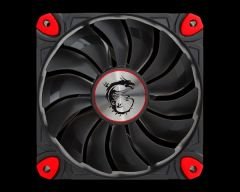 MSI GG TORX FAN 12CM PATENTLİ MSI TORX FAN KANADI 500-1.800 RPM 71.27 CFM 17.2-33.6 DBA HİDRODİNAMİK RULMAN VİBRASYON ÖNLEYİCİ CORE