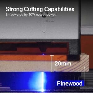 Snapmaker Ray 40W Lazer Kesim ve Gravür Makinesi (Kabinli)