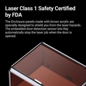 Snapmaker Ray 40W Lazer Kesim ve Gravür Makinesi (Kabinli)