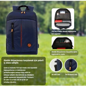 Npo Citylife Smart 16'' Notebook Sırt Çantası
