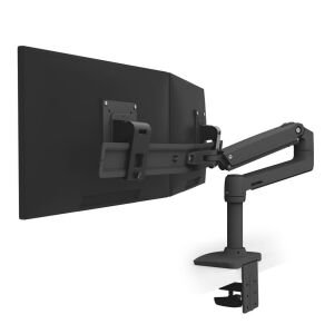 Ergotron 45-489-224 LX Mat Siyah Masaüstü Çift Monitör Kolu