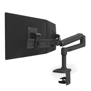 Ergotron 45-489-224 LX Mat Siyah Masaüstü Çift Monitör Kolu
