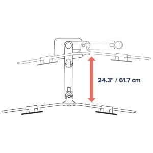 Ergotron 45-489-224 LX Mat Siyah Masaüstü Çift Monitör Kolu