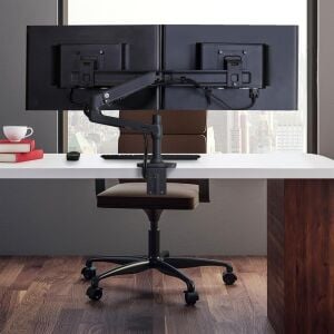 Ergotron 45-489-224 LX Mat Siyah Masaüstü Çift Monitör Kolu
